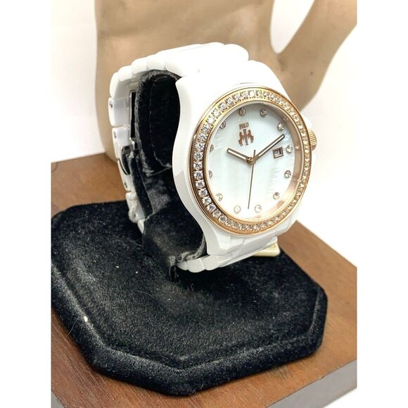 Jivago Women's Watch JV9412 Quartz Mother of Pearl Dial Rose Gold White Ceramic - Picture 14 of 14